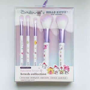 The Creme Shop Hello Kitty Friends Flawless Finish 5 Brush Set Christmas Holiday